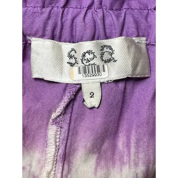 Sea New York Zelda Tie Dye Square Neck Wide Leg Jumpsuit Size 2 - Picture 5 of 6